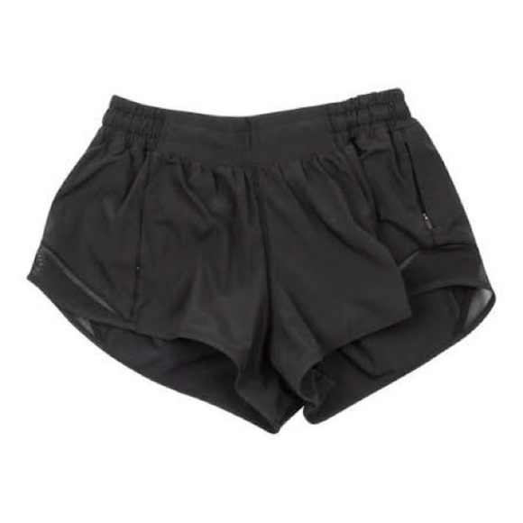 lululemon athletica Pants - Lululemon Hotty Hot High-Rise Short 4" - Hyper Black - Size 2